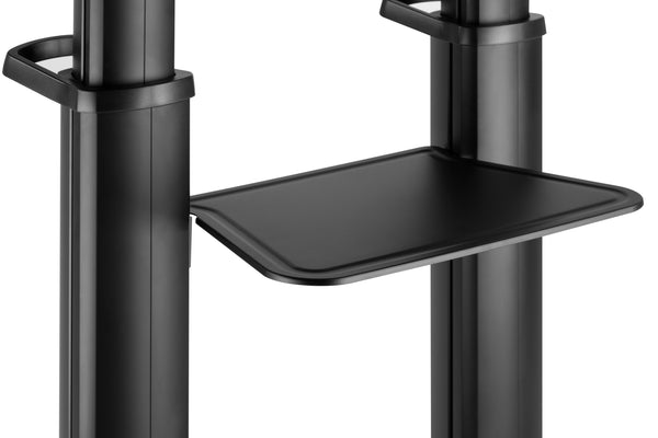 EQ TM 70-120 Stand for Interactive Displays | Fits 70"–120" | Free-Tilting Mechanism | Adjustable Camera & Equipment Shelves