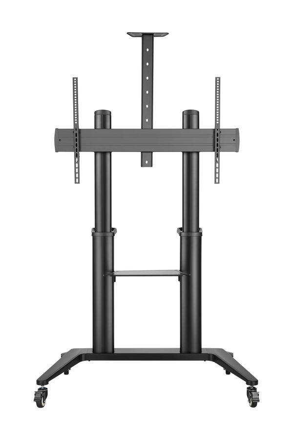 EQ TM 70-120 Stand for Interactive Displays | Fits 70"–120" | Free-Tilting Mechanism | Adjustable Camera & Equipment Shelves