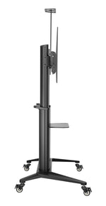 EQ TM 70-120 Stand for Interactive Displays | Fits 70"–120" | Free-Tilting Mechanism | Adjustable Camera & Equipment Shelves