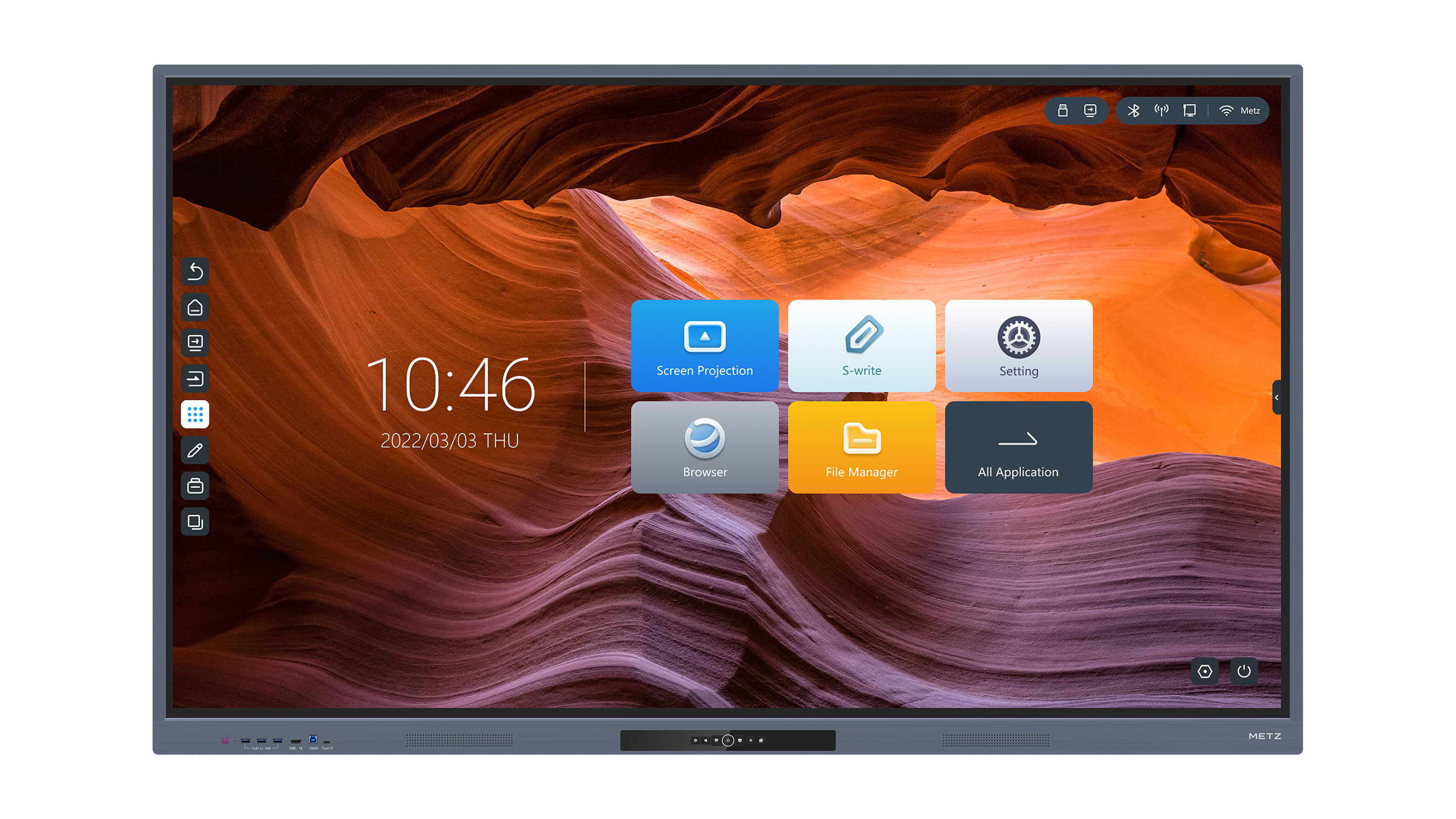 Metz H Series | 100 Inch | Interactive Displays | All-in-One Smart Touchscreen Solution
