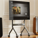 EQ TEX 75-90 Stand for Interactive Displays | Fits 75" - 90" | Remote Controller | Easy Height Adjustments