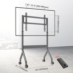 EQ TEX 75-90 Stand for Interactive Displays | Fits 75" - 90" | Remote Controller | Easy Height Adjustments