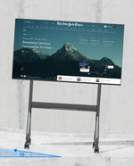 EQ TEX 75-90 Stand for Interactive Displays | Fits 75" - 90" | Remote Controller | Easy Height Adjustments